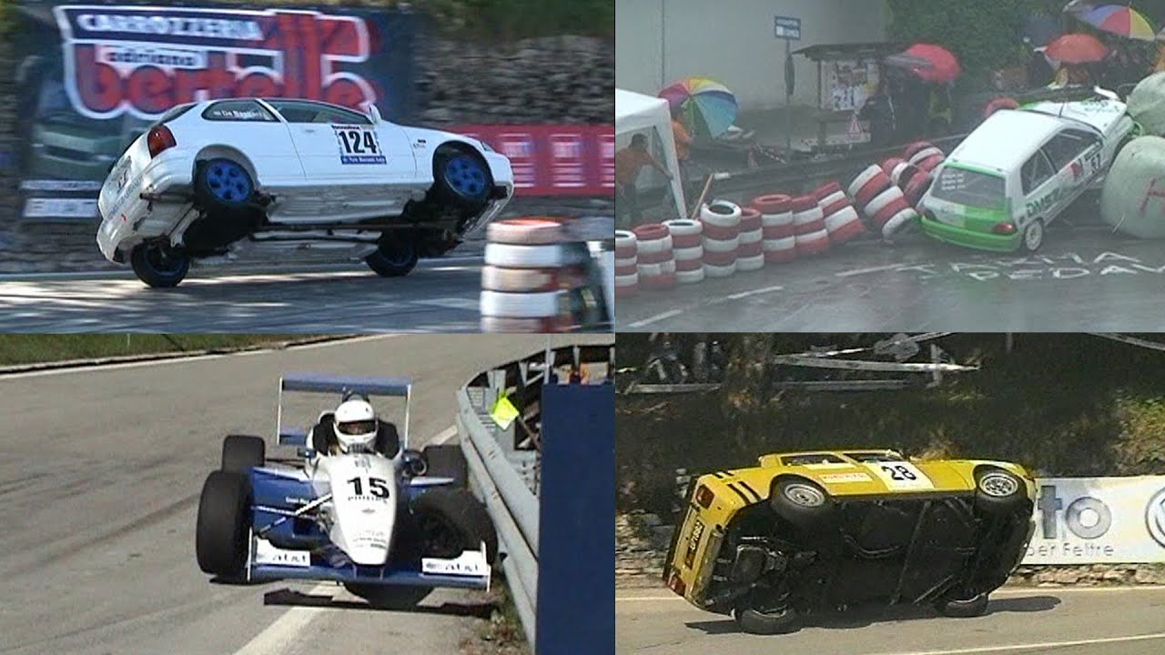 CRASH HILLCLIMB SALITA PEDAVENA - CROCE D'AUNE / 2 TORNANTE / CRASH 1999 - 2019