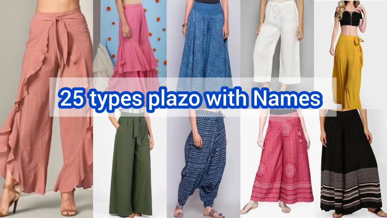 25 types of plazo with Names // different types of plazo with Names// latest plazo design 2024