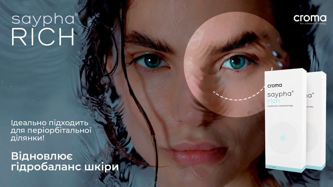 Протокол зволоження періорбітальної ділянки - Saypha Rich