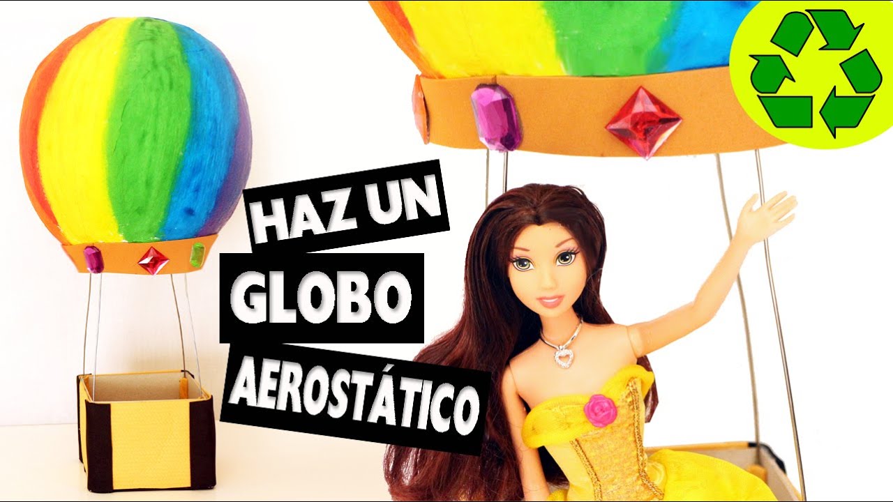 Cómo hacer un globo aerostático para muñecas - Manualidades para muñecas - manualidadesconninos