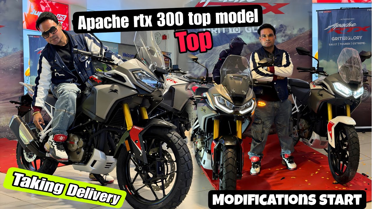 Finally! Apache RTX 300 Top Model Taking Delivery 😍| RTX 300 Modifications Start ⚡ | Must Watch |