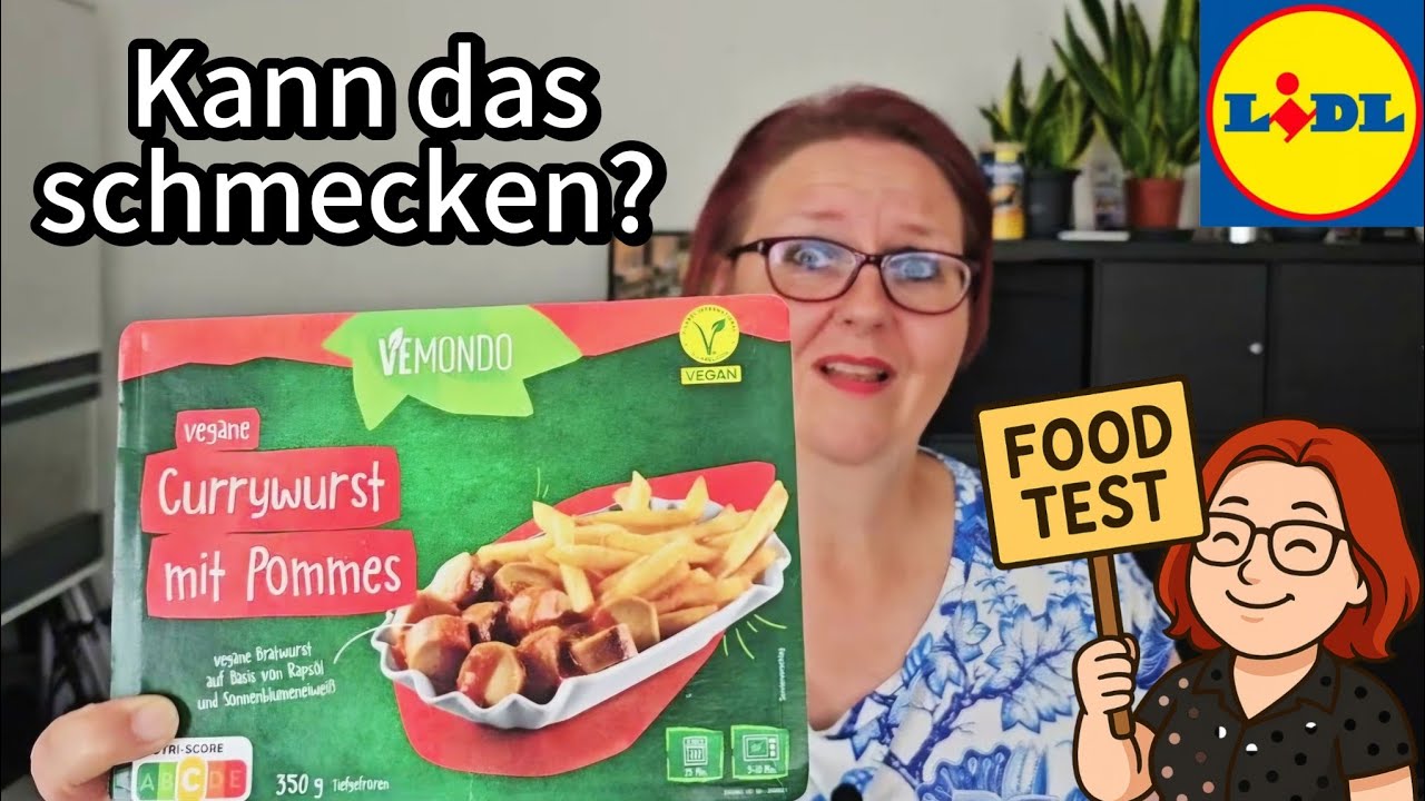 Vegane Currywurst mit Pommes von Lidl im Food Test &ndash; kann das schmecken? | Vemondo TK-Fertiggericht