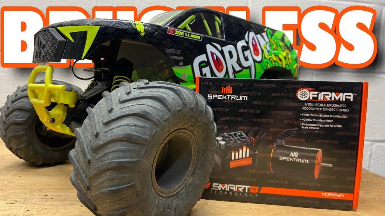 ARRMA Gorgon Goes Brushless - Spektrum Firma 85A ESC w/ Spektrum 3150KV Motor - Speed Run/Track Bash