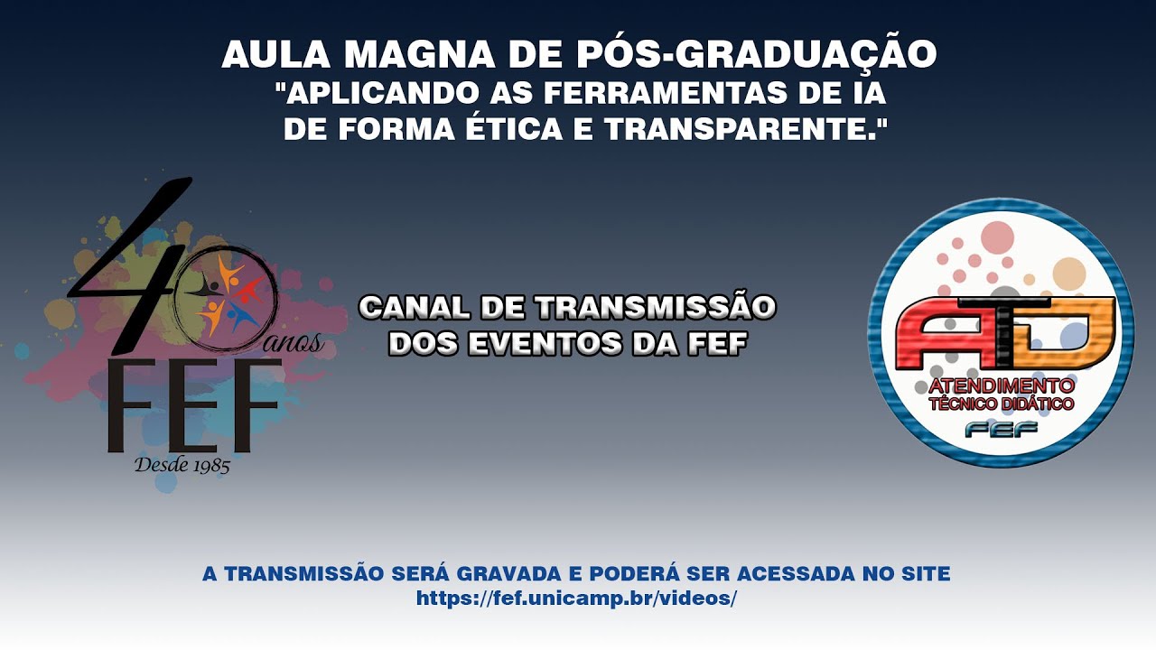 AULA MAGNA DE PÓS-GRADUAÇÃO 