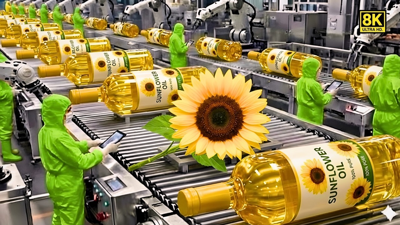 India's Biggest Oil Factory Revealed Heart-Healthy Sunflower Oil Production  Vital for Human Health