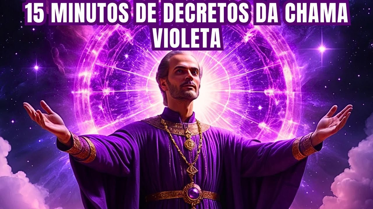 PRÁTICA DIÁRIA COM A CHAMA VIOLETA: 15 MINUTOS DE DECRETOS PODEROSOS PARA TRANSMUTAR TUDO