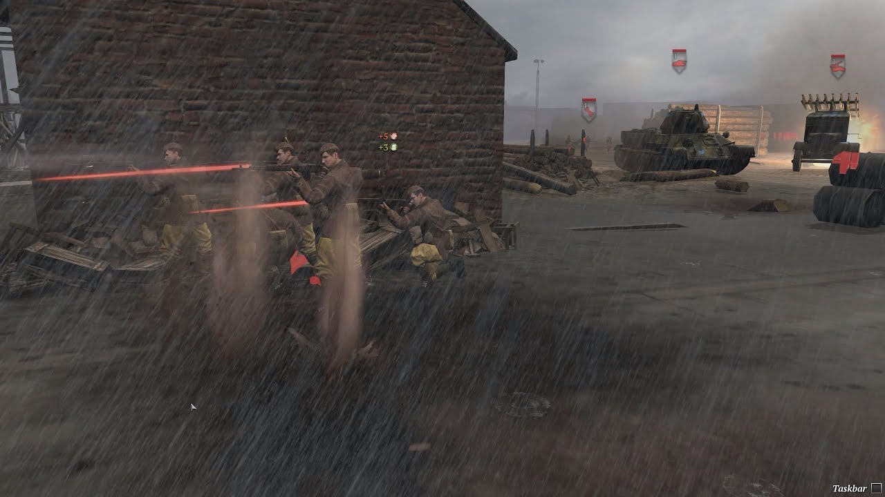 Company of Heroes 2 Port of Hamburg gameplay Counterattack Tactics