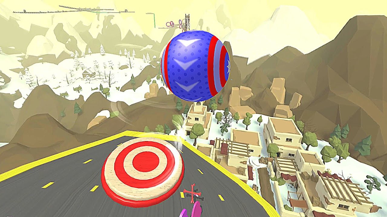 Action Balls 🌈 Landscape Gameplay Android iOS 💥 Nafxitrix Gaming Game 14 Gyrosphere Race