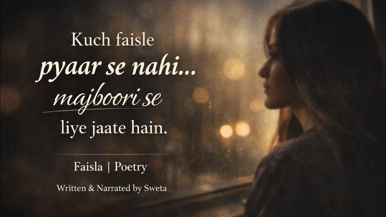 “Kuch faisle pyaar se nahi💔💫majboori se liye jaate hain.”Agar samajh aata hai,toh poori baat sunna 🤍