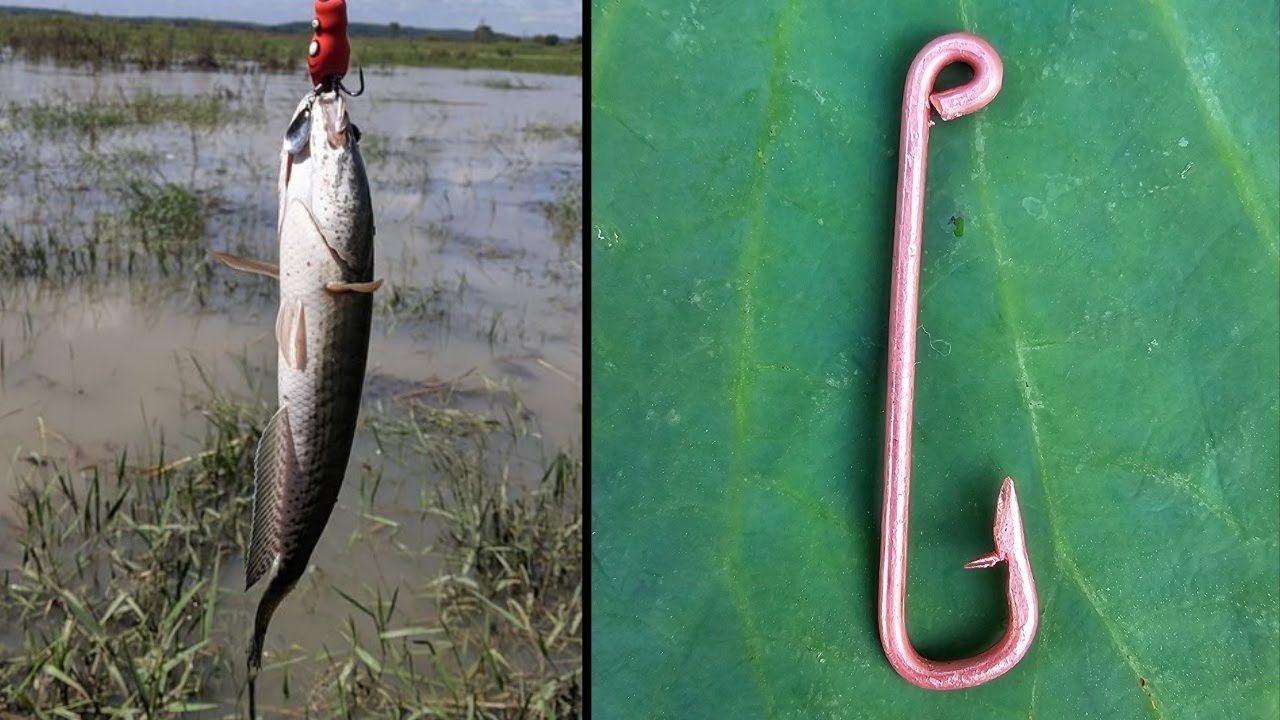 How to make a fishing hook, BEST Hook Fishing EASY, Pina Kong