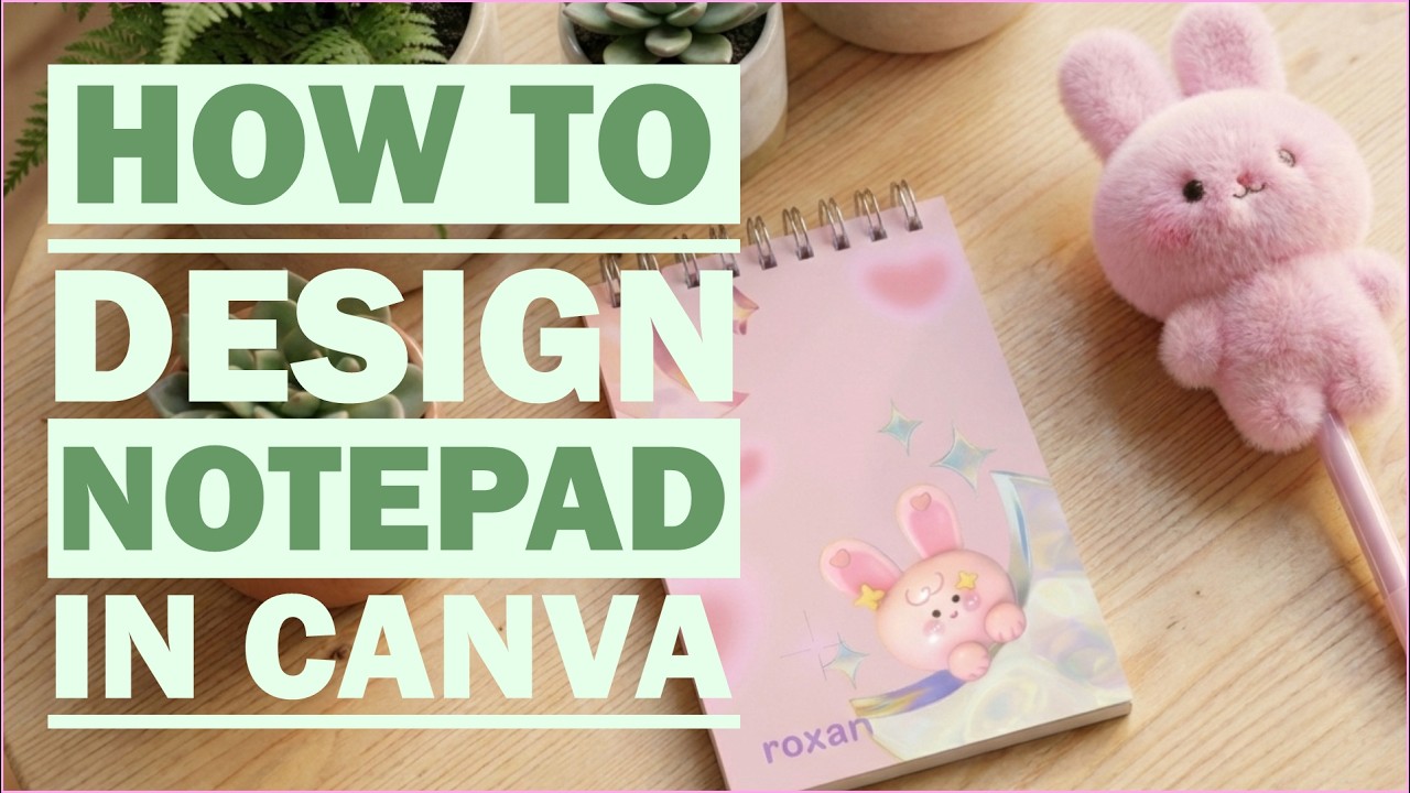 DIY Kawaii Notepad - Canva Tutorial for Beginners