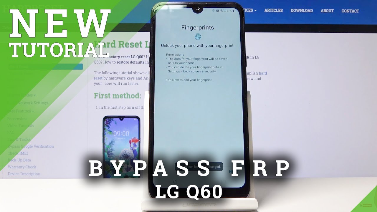 How to Bypass Google Protection on LG Q60 &ndash; Skip Google Verification