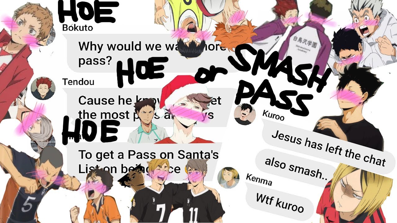 Smash or Pass with Unloyal H0eA$$e$ pt.1 (Chaotic GC) FUNNY AF (Haikyuu Text)