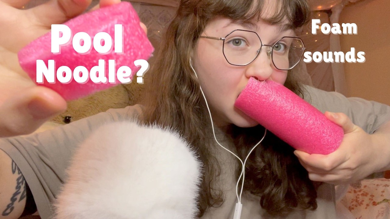 ASMR Chewing Pool Noodles