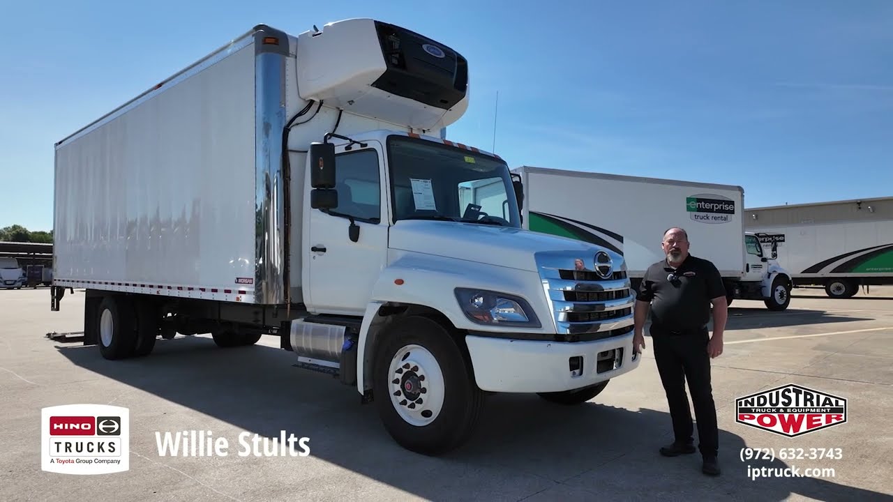 2017 Hino 338D 26ft Reefer w/ Lift Gate (Carrier Refrigerated Unit) - IP Truck Hino Dealer #L234