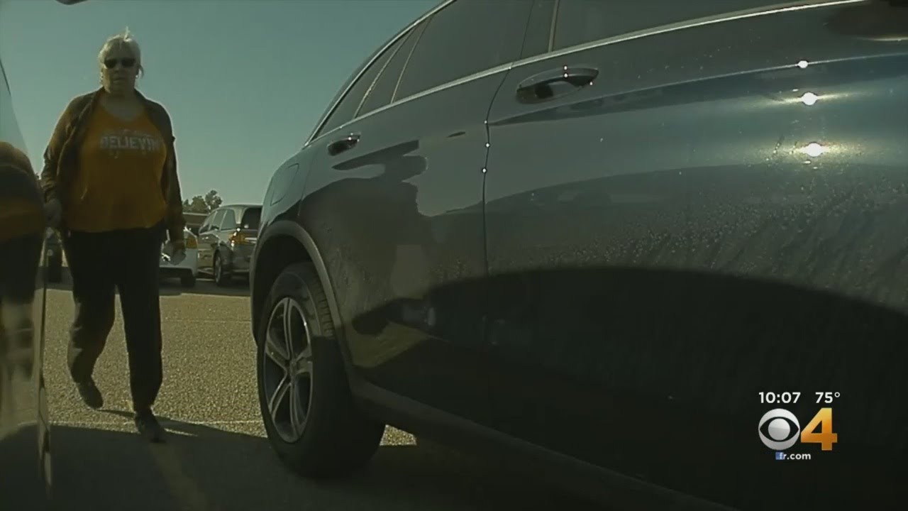 Surveillance Video Shows Woman Keying Tesla In Broomfield