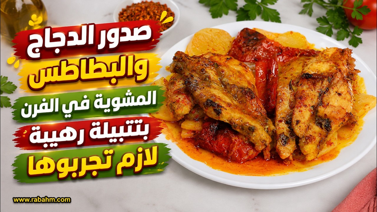 Куриные грудки и картофель وجبة لذيذة مع صدور الدجاج والبطاطس المشوي بتتبيلة رهيبة لازم تجربوها