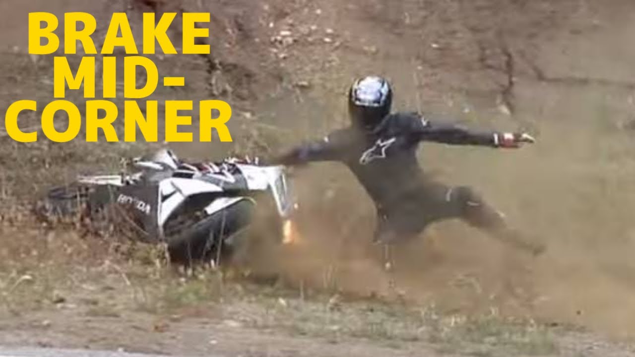 What happens if you PULL BRAKE Mid-Corner?