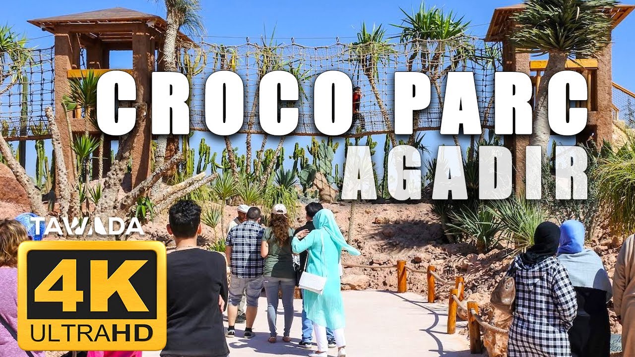 CROCO PARC Agadir walking tour - Morocco 4K UHD