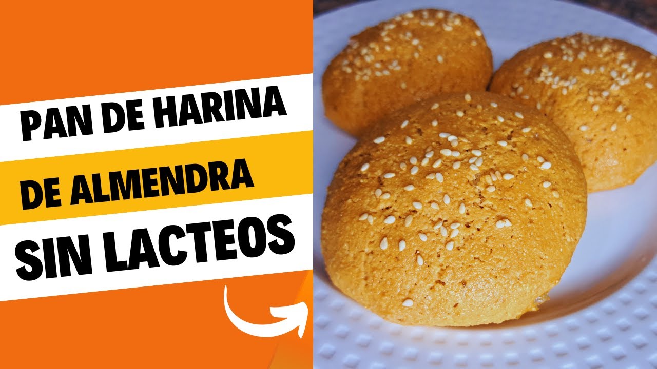 PAN DE HARINA DE ALMENDRA PARA HAMBURGUESA, SIN LACTEOS- FACIL Y SIN GLUTEN