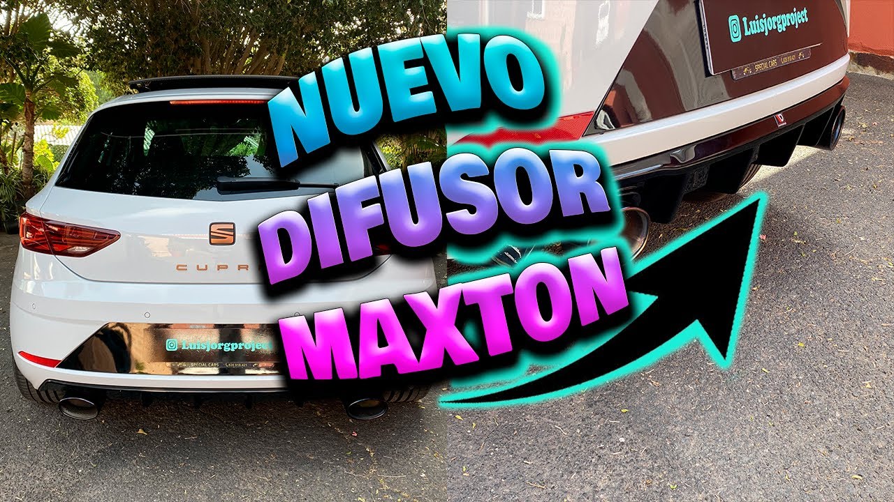 INSTALANDO DIFUSOR MAXTON EN SEAT LEON CUPRA 5F|| Luisjorgproject