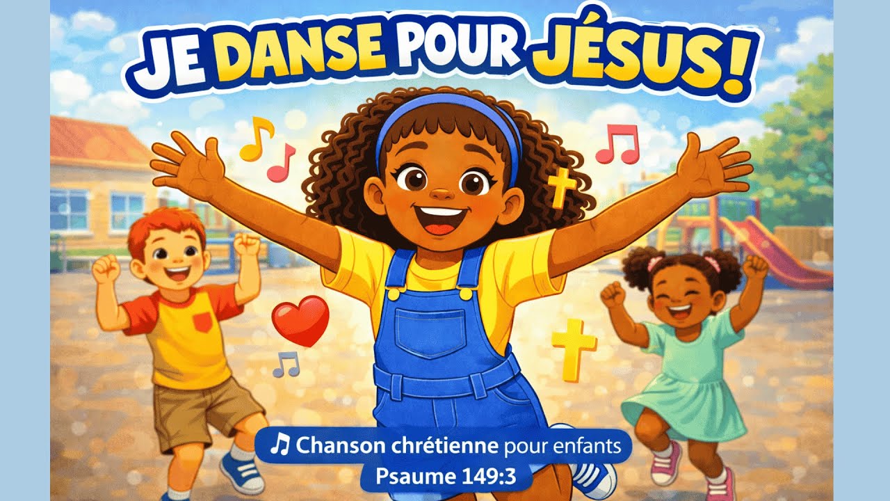 JE DANSE POUR JÉSUS ! 💃🏾🎶 | Chanson chrétienne pour enfants | Psaume 149:3