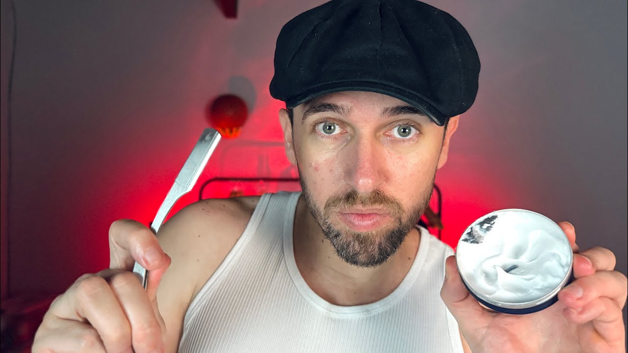 ASMR BARBEARIA ANTIGA - ANTES DE IR PARA GUERRA