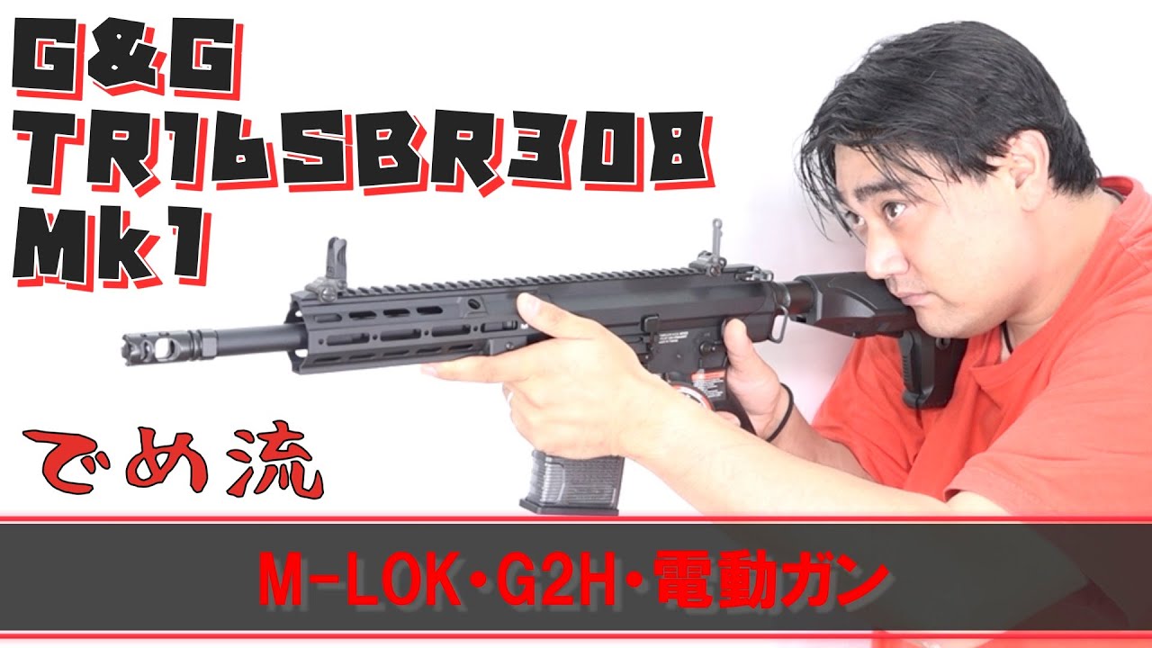【でめ流】G&G TR16 SBR308 MK1 M-LOK 電動ガン G2H-016-MK1-NCS AEG【でめちゃんのエアガン＆ミリタリーレビュー】