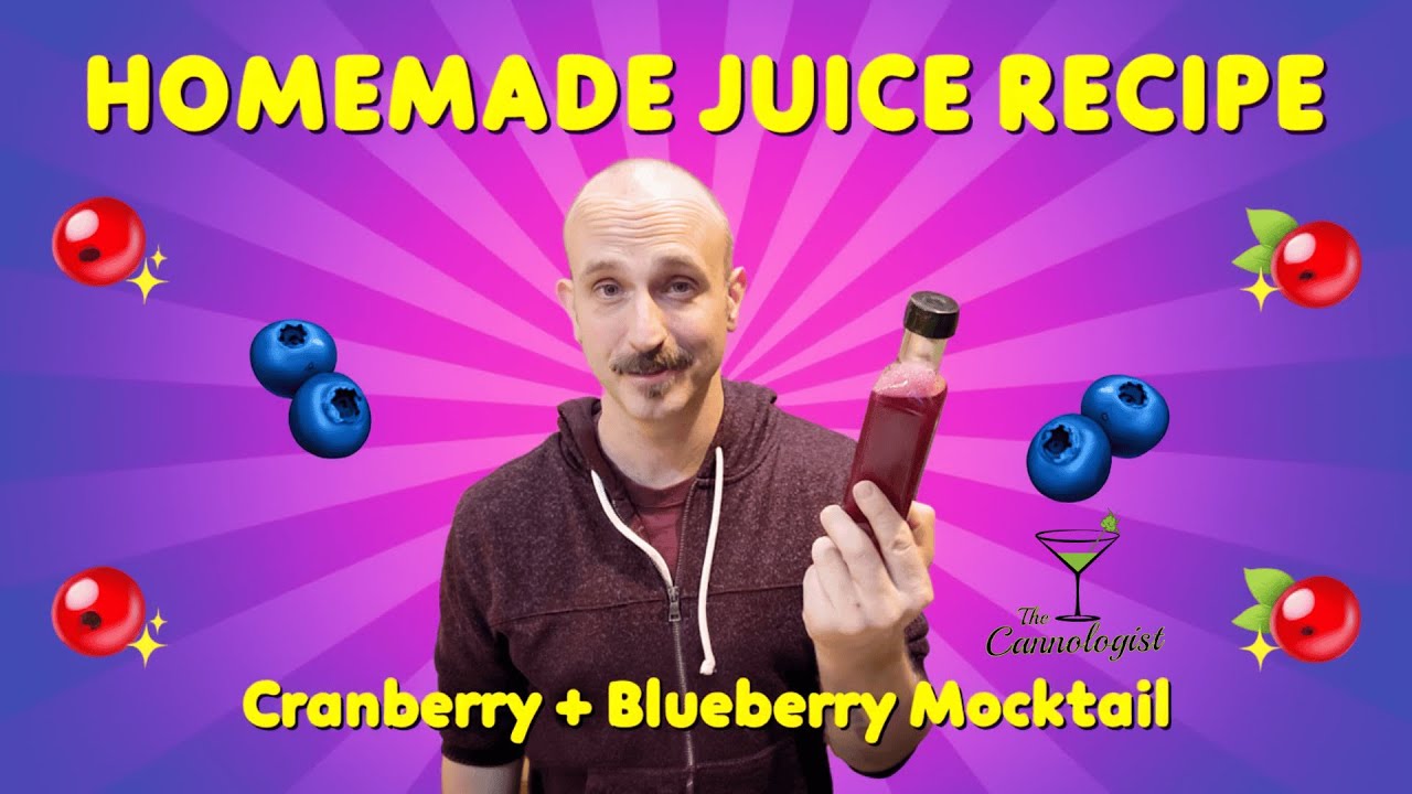 🫐🍒 HOMEMADE CRANBERRY + BLUEBERRY MOCKTAIL JUICE