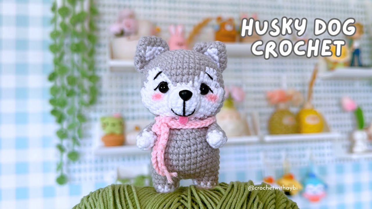 Husky Dog Crochet Part 1 | Step by Step Amigurumi Crochet Pattern and Tutorial #crochet #amigurumis