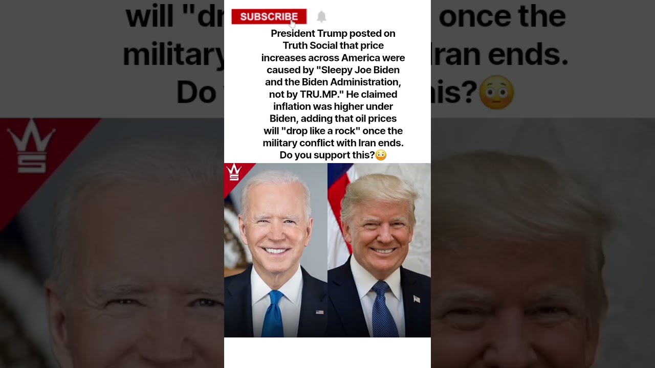 Trump Blames Biden for Rising Prices#joebiden#trumpnews