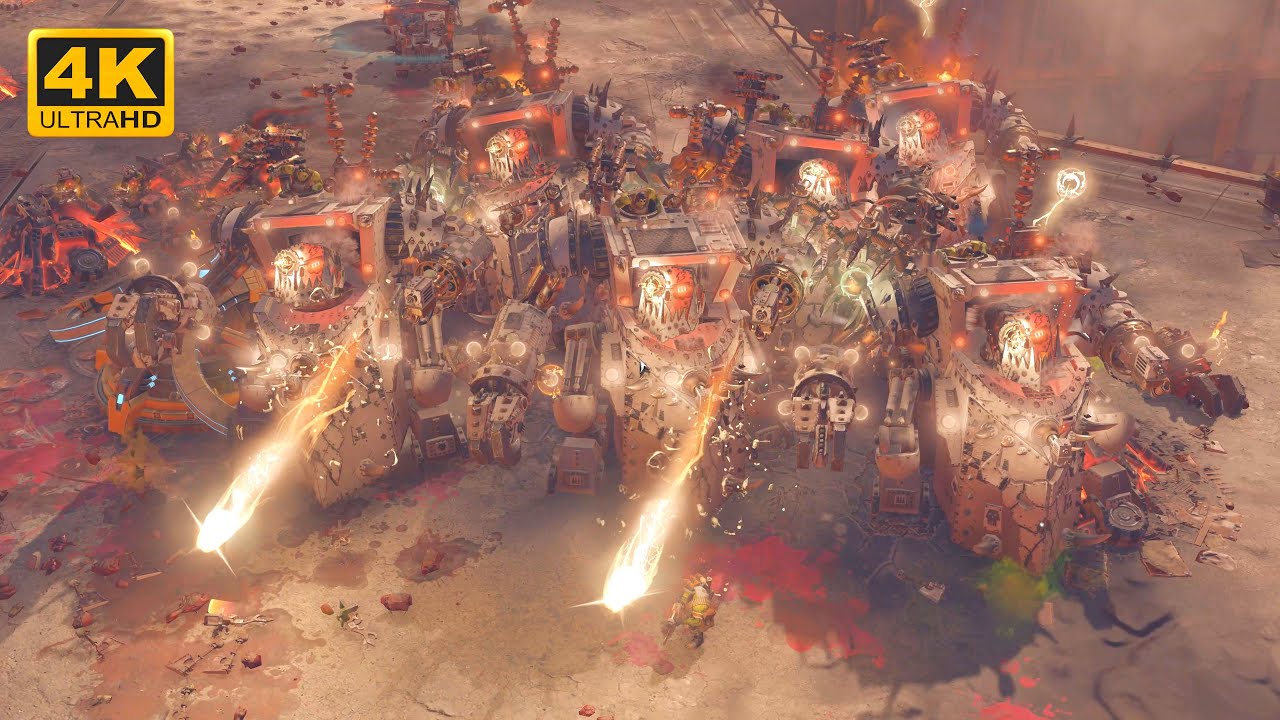 MEGA MASSIVE BATTLE! Orks vs Eldar - Direct Strike Mod - Cinematic Video - WH 40K Dawn Of War 3