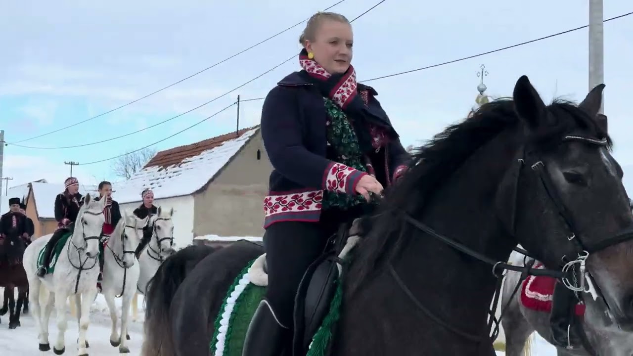 Dolazak jahača na prvu postaju - 10. Pokladno jahanje - Velika Kopanica