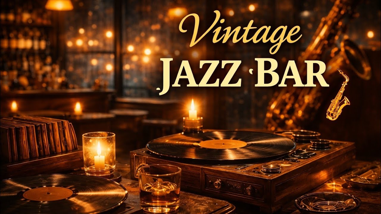 Vintage Jazz Bar 🍷 Smooth Jazz Lofi for Study, Focus & Late Night Work (1 Hour)