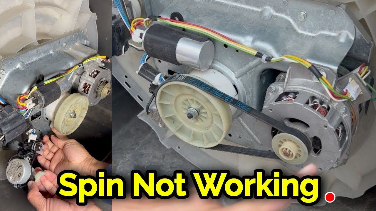 Automatic Washing Machine Spin Not Working, Top Load Washing machine Drum Not Roted | #Repairing