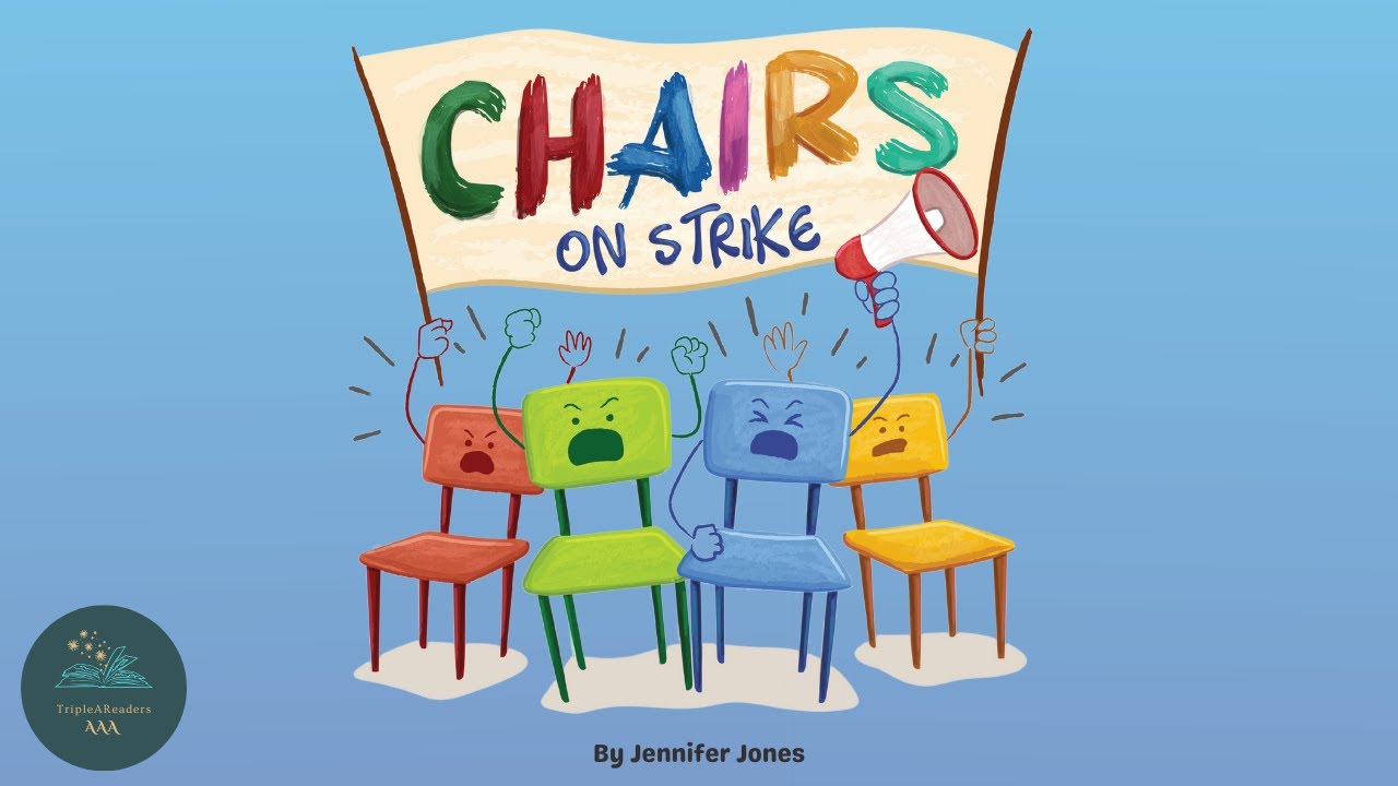 📚 Kids Read-Aloud Book 📚 Chairs On Strike - School Supplies Story By Jennifer Jones.