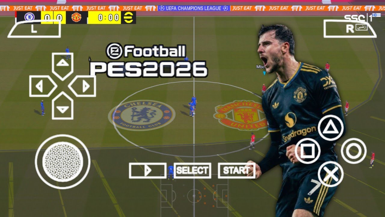 eFootball PES 2026 PPSSPP Android Офлайн Полное обновление Формы и реалистичные лица Новый стадио...