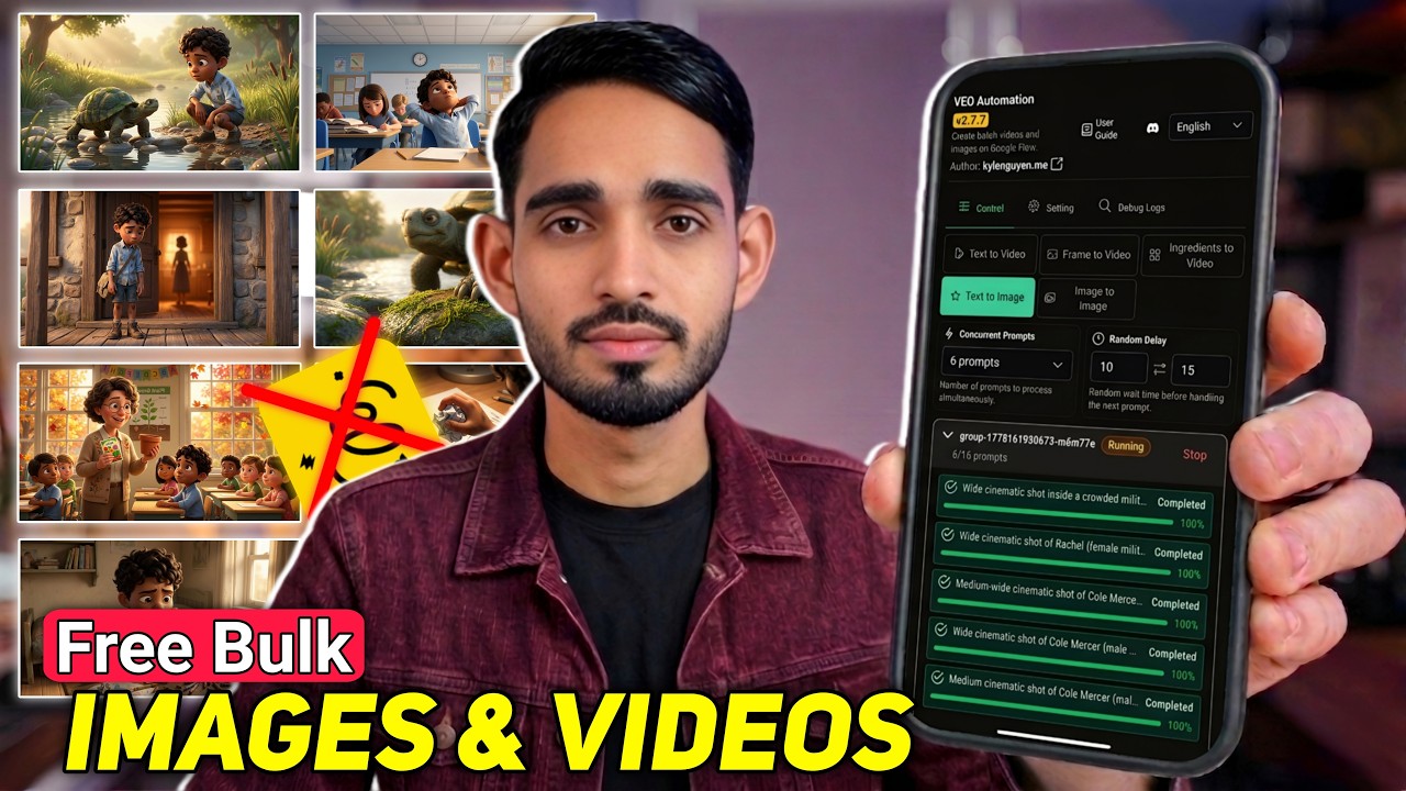 The Ultimate FREE Mobile Method for Bulk AI Image and Video Generation