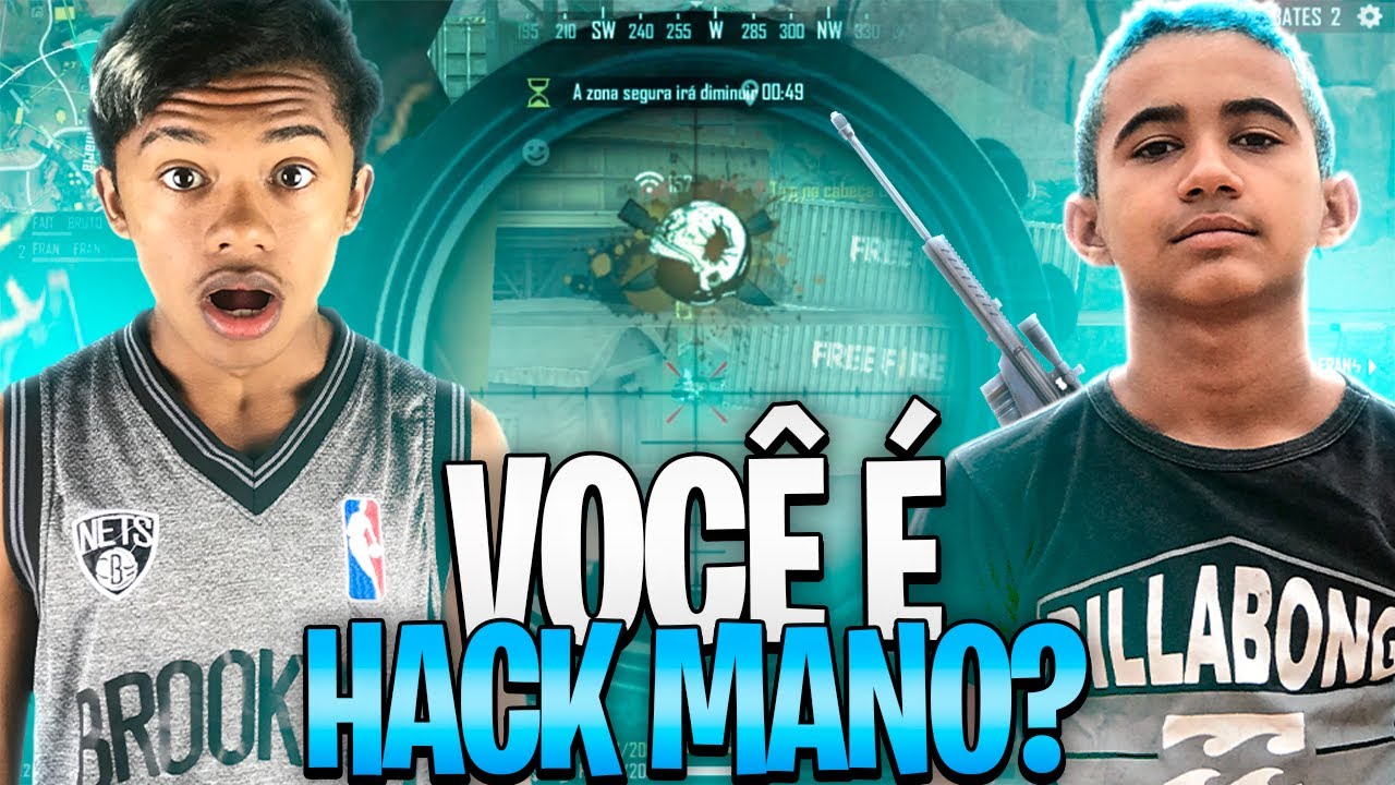 FIZ ISSO COM A AWM E MEU AMIGO ME CHAMOU DE HACK 😱😱- FREE FIRE