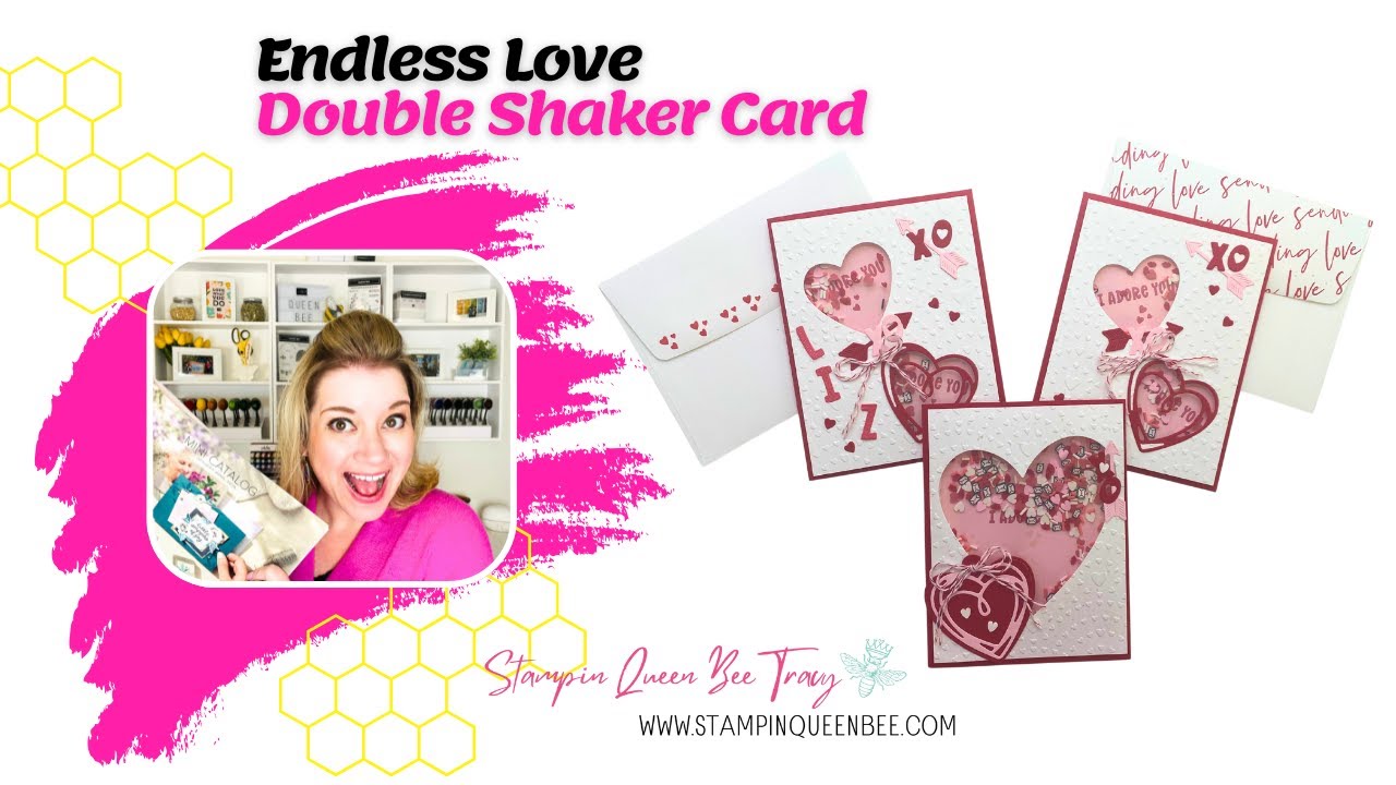 Double the Love! 💖 Double Shaker Card Using the Endless Love Bundle | Fri-YAY Card Class