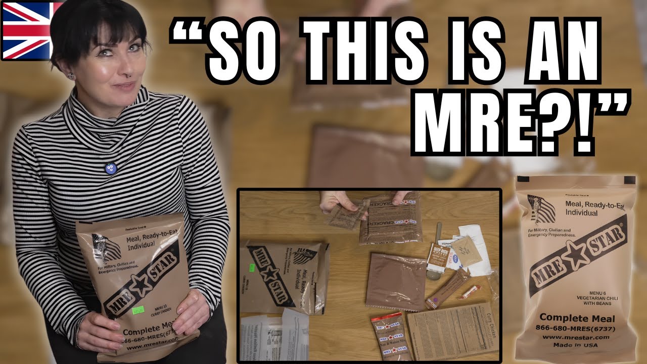 British Girl tries an American MRE for the FIRST TIME! I did not expect this!
