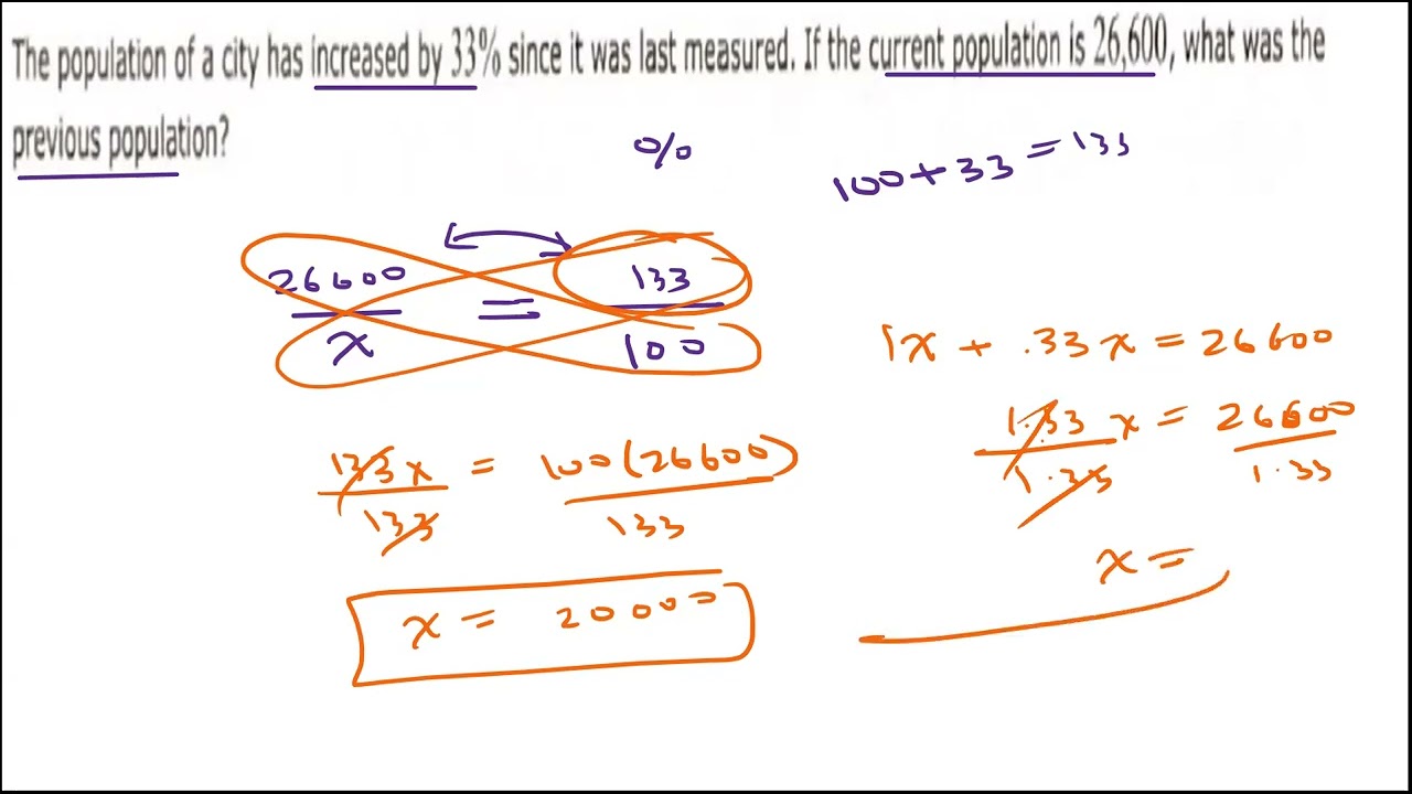 Percent Increase/Decrease