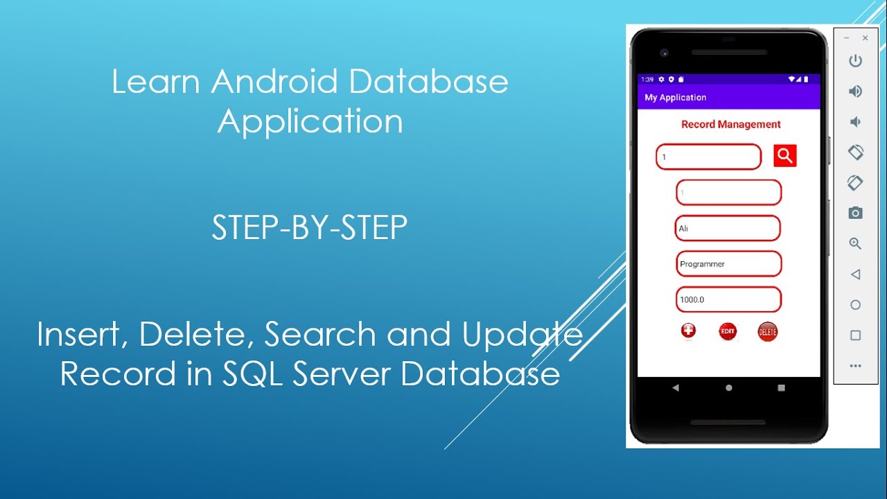 Android Programming: Learn Android Database Application with SQL Server in one hour - Full_Course