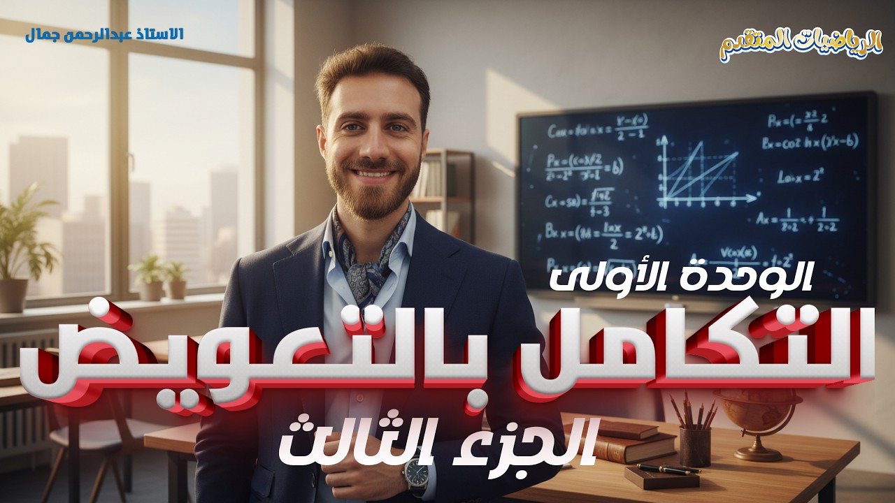 الرياضيات المتقدم || الوحدة الأولى || التكامل بالتعويض || الجزء الثالث