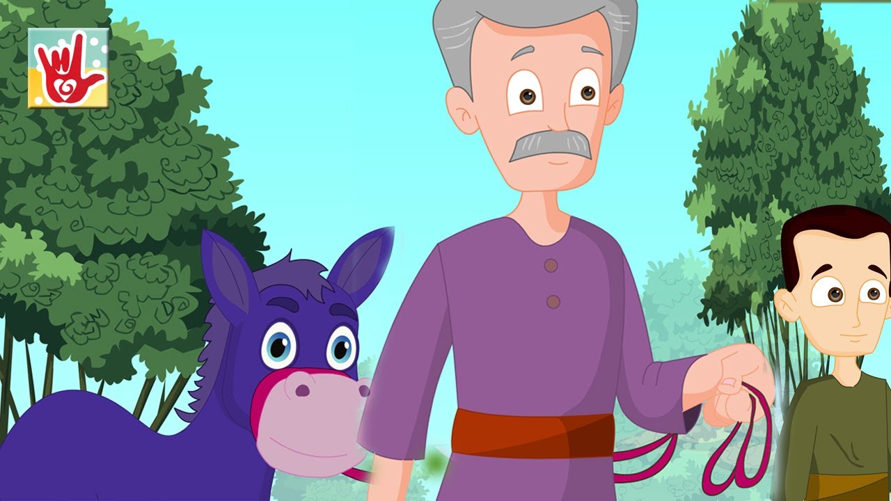 Short Stories In Sign Language | The Miller His Son & The Donkey| Sign Language Animated Moral Story