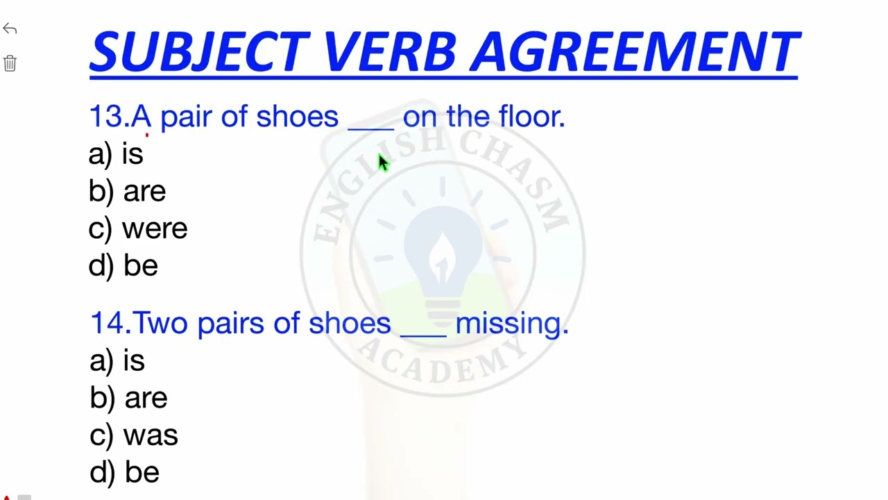 Subject–Verb Agreement | 100 MCQs with Answers & Rules | English Grammar for CBSE, SSC, CGL, Railway