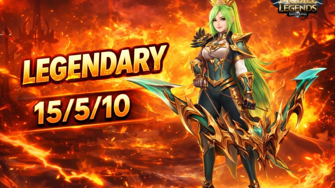 15 kill: Gameplay Miya New build epic comeback : Build Top 1 Global Miya MLPP