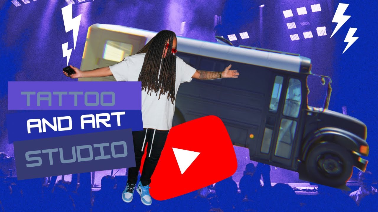 Tattoo and Art Studio Bus Conversion Mini Tour!!! 🔥🚌