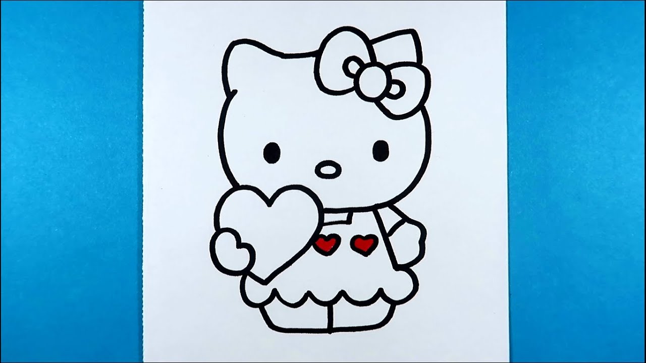 Sevimli Hello Kitty Nasıl Çizilir / Easy Cute Drawing
