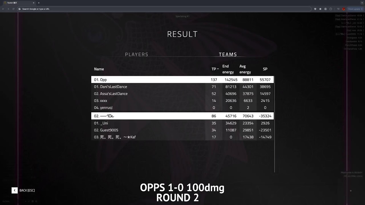 OPPS VS 100dmg | ROC 3